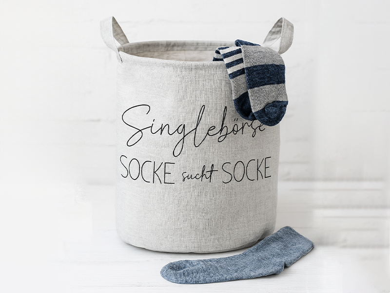 Preview: Singlebörse, Socke sucht Socke Spruch - redwork Stickdatei